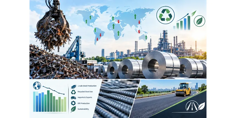 Global Recycled Steel Consumption Falls 0.7% in H1 2026 as India Records 17% Growth